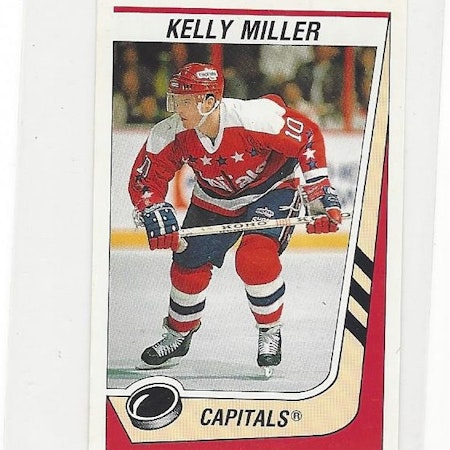 1989-90 Panini Stickers #348 Kelly Miller (5-X116-CAPITALS)