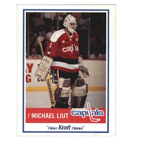 1990-91 Kraft #31 Mike Liut (10-X67-CAPITALS)