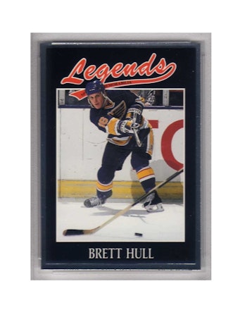 1990-91 Legends Sports Memorabilia Magazine #14 Brett Hull (10-X172-BLUES)