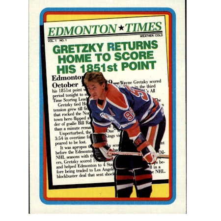 1990-91 Topps #2 Wayne Gretzky Oilers (10-X183-OILERS)
