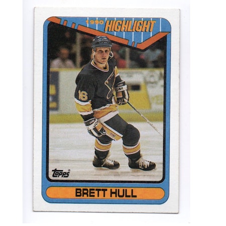 1990-91 Topps #4 Brett Hull HL (10-X279-BLUES)