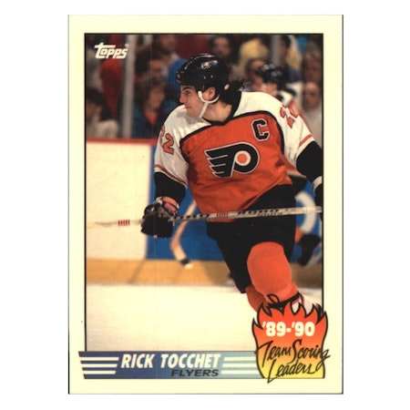 1990-91 Topps Team Scoring Leaders #9 Rick Tocchet (5-X66-FLYERS)