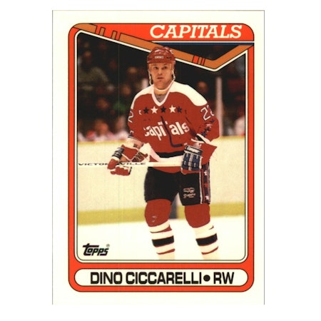 1990-91 Topps Tiffany #100 Dino Ciccarelli (15-X23-CAPITALS)