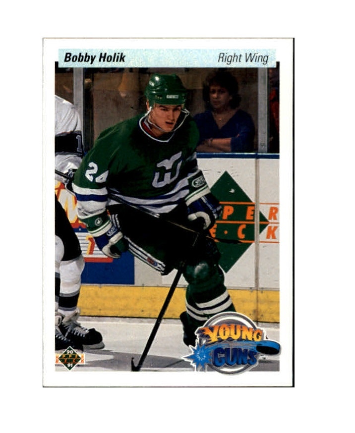 1990-91 Upper Deck #534 Bobby Holik YG RC (10-X281-WHALERS)