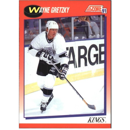 1991-92 Score Canadian English #100 Wayne Gretzky (12-X176-NHLKINGS)