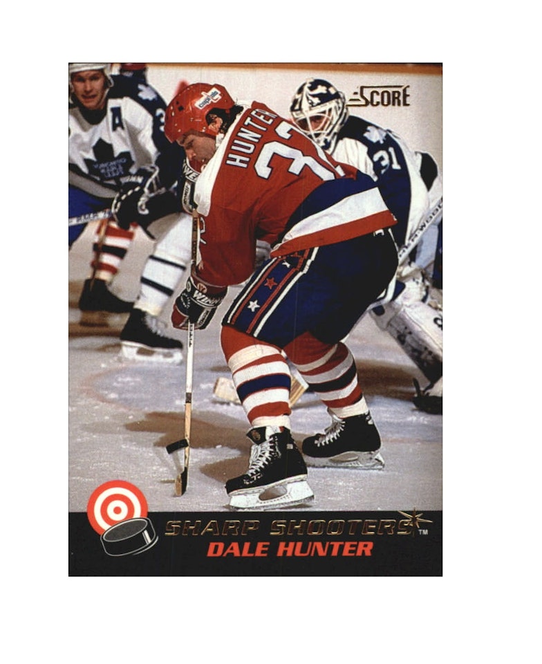 1992-93 Score Sharp Shooters #4 Dale Hunter (10-X161-CAPITALS)