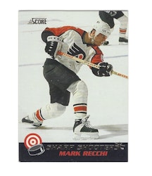 1992-93 Score Sharp Shooters #18 Mark Recchi (10-163x7-FLYERS)