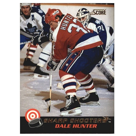 1992-93 Score Sharp Shooters Canadian #4 Dale Hunter (10-X67-CAPITALS)