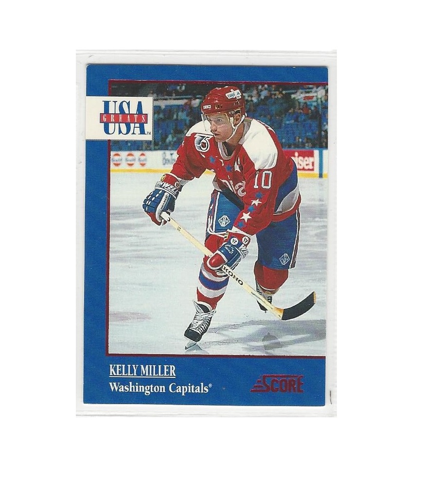 1992-93 Score USA Greats #14 Kelly Miller (5-252x9-CAPITALS)