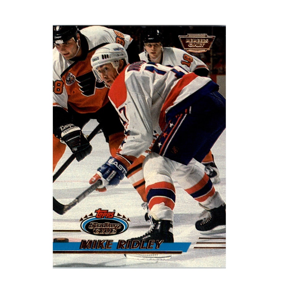 1993-94 Stadium Club Members Only Parallel #123 Mike Ridley (10-X31-CAPITALS)
