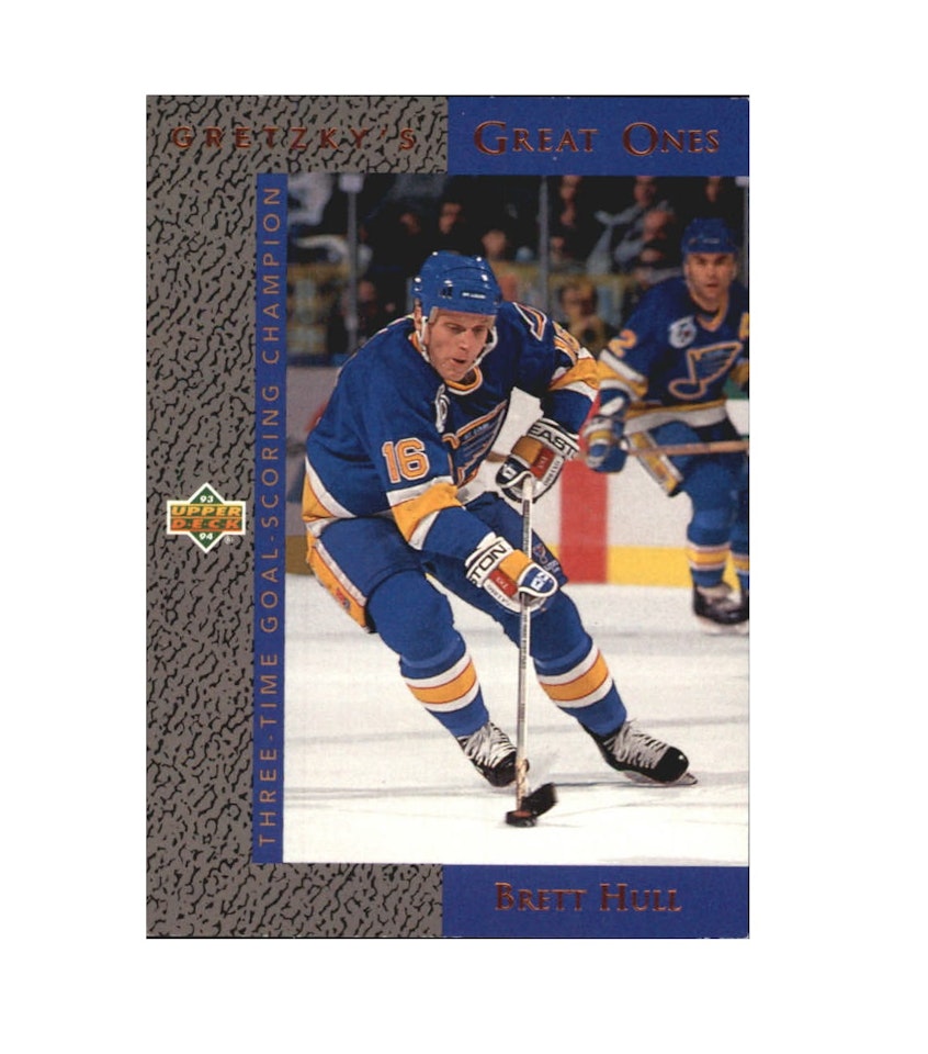 1993-94 Upper Deck Gretzky's Great Ones #GG3 Brett Hull (10-X161-BLUES)