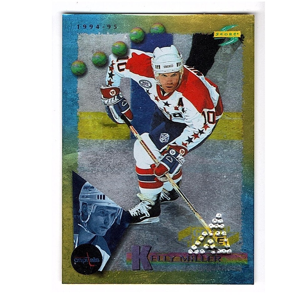 1994-95 Score Gold Line Punched #63 Kelly Miller (40-X30-CAPITALS)