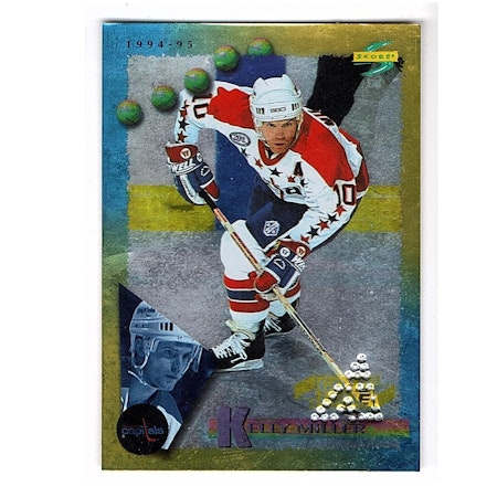 1994-95 Score Gold Line Punched #63 Kelly Miller (40-X30-CAPITALS)