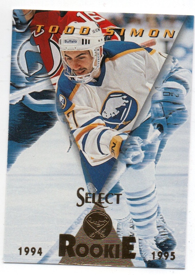 1994-95 Select #195 Todd Simon RC (5-X131-SABRES)