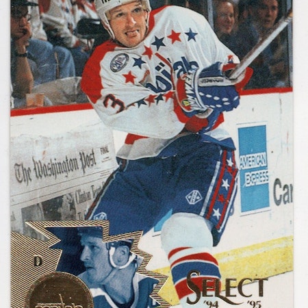 1994-95 Select Promos #128 Sylvain Cote Washington (10-X124-CAPITALS)