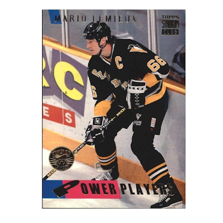 1994-95 Stadium Club #60 Mario Lemieux PP (20-X166-PENGUINS)