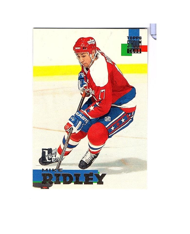 1994-95 Stadium Club First Day Issue #105 Mike Ridley (25-X26-CAPITALS)