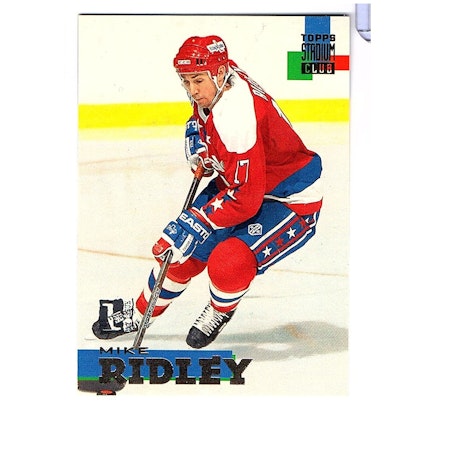 1994-95 Stadium Club First Day Issue #105 Mike Ridley (25-X26-CAPITALS)
