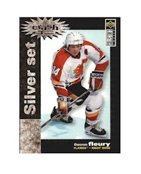 1995-96 Collector's Choice Crash the Game Silver Prize #C11 Theo Fleury (10-X84-FLAMES)