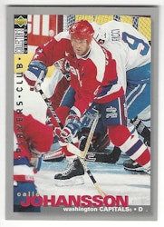 1995-96 Collector's Choice Player's Club #130 Calle Johansson (10-X121-CAPITALS)
