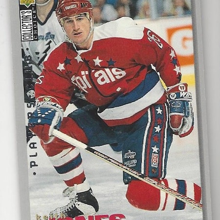 1995-96 Collector's Choice Player's Club #166 Keith Jones (10-X94-CAPITALS)