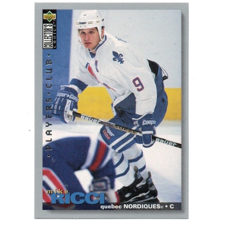 1995-96 Collector's Choice Player's Club #282 Mike Ricci (10-X248-NORDIQUES)