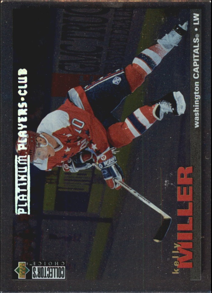 1995-96 Collector's Choice Player's Club Platinum #82 Kelly Miller (15-X11-CAPITALS)