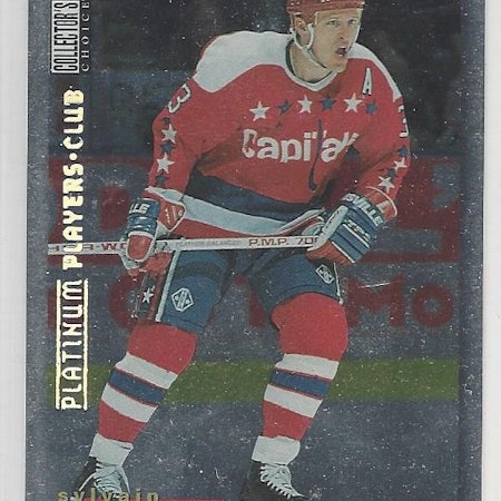 1995-96 Collector's Choice Player's Club Platinum #284 Sylvain Cote (15-X93-CAPITALS)