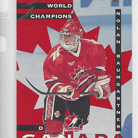 1995-96 Donruss Canadian World Junior Team #3 Nolan Baumgartner (10-X122-CANADA)