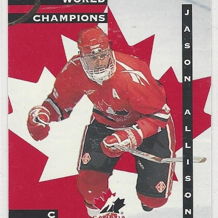 1995-96 Donruss Canadian World Junior Team #12 Jason Allison (10-X122-CANADA)