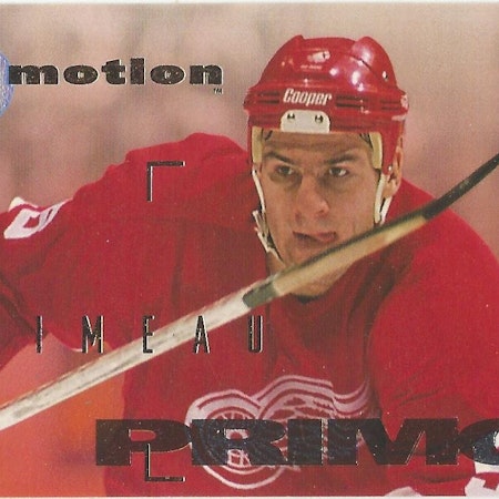1995-96 Emotion #57 Keith Primeau (5-163x8-RED WINGS)