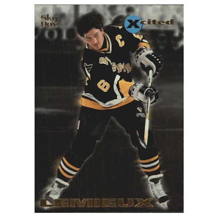 1995-96 Emotion Xcited #10 Mario Lemieux (40-X164-PENGUINS)