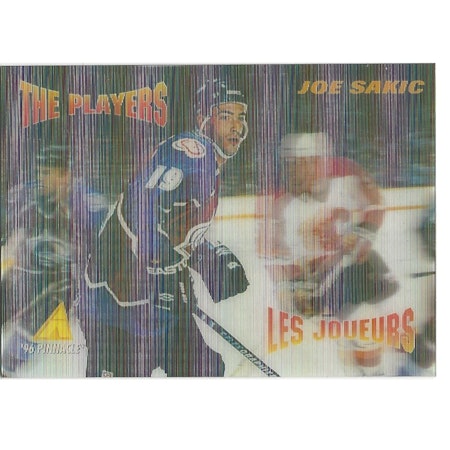 1995-96 McDonald's Pinnacle #NNO Joe Sakic CL (10-144x6-AVALANCHE)