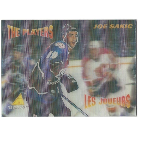 1995-96 McDonald's Pinnacle #NNO Joe Sakic CL (10-154x3-AVALANCHE)