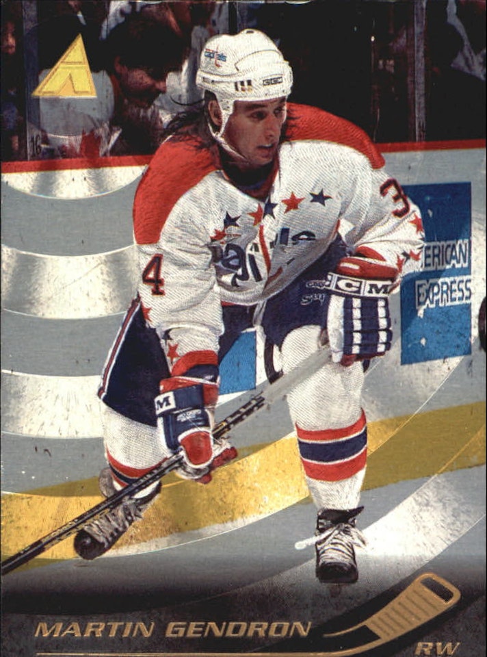1995-96 Pinnacle Rink Collection #201 Martin Gendron (12-X14-CAPITALS)