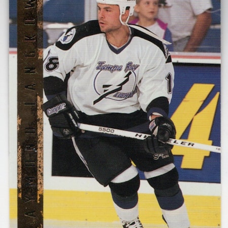 1995-96 SkyBox Impact #222 Daymond Langkow RC (5-X130-LIGHTNING)