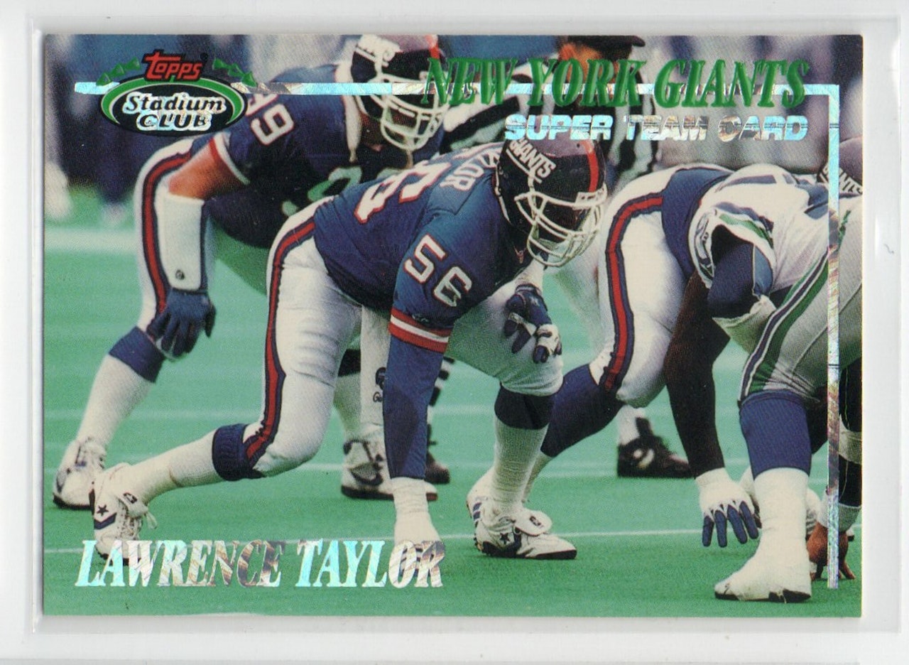1993 Stadium Club Super Teams #16 Giants Lawrence Taylor (15-X296-NFLGIANTS)