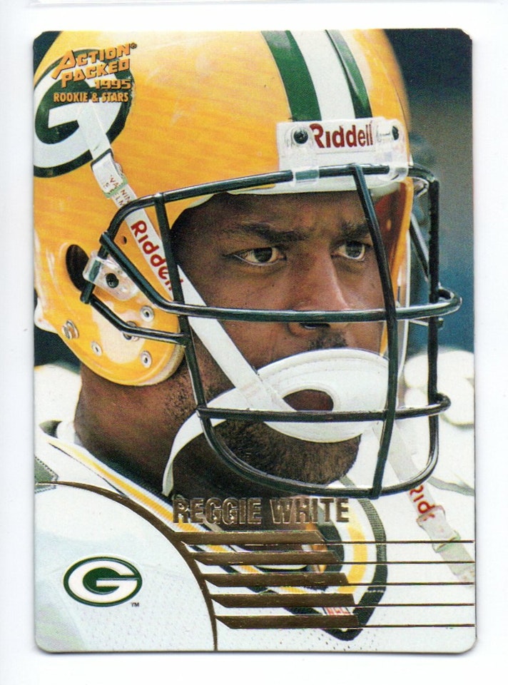 1995 Action Packed Rookies Stars #42 Reggie White (20-X296-NFLPACKERS)