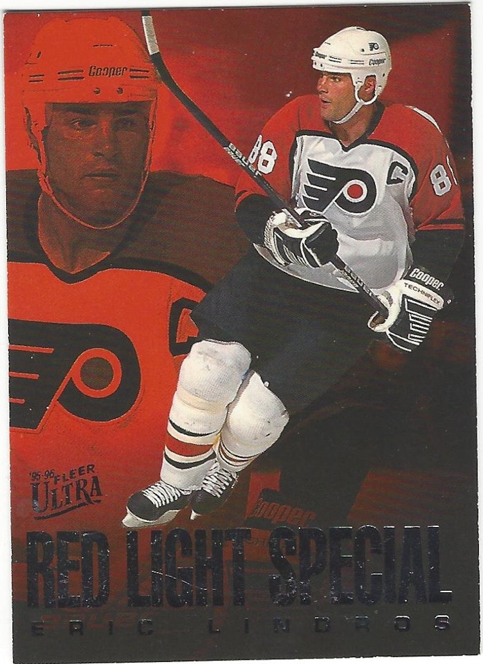 1995-96 Ultra Red Light Specials #6 Eric Lindros (10-174x9-FLYERS)