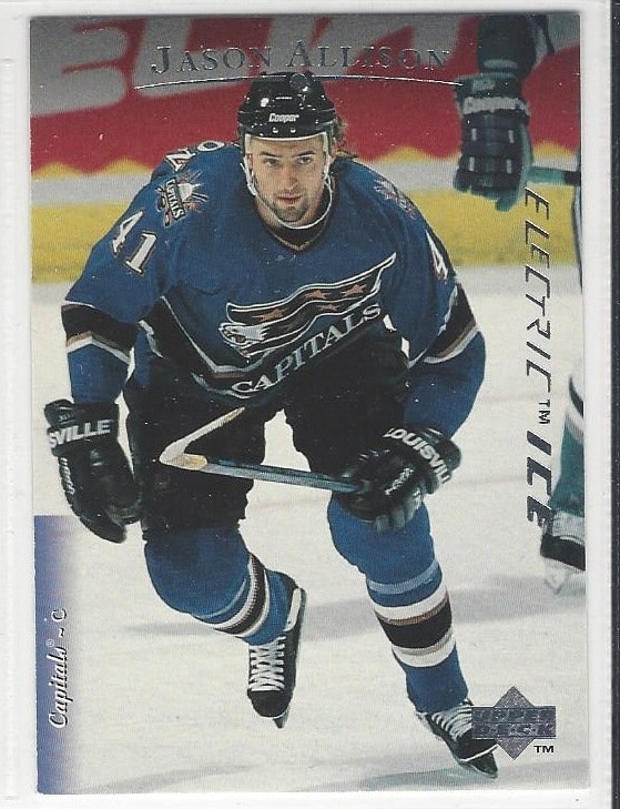 1995-96 Upper Deck Electric Ice #59 Jason Allison (15-X40-CAPITALS)