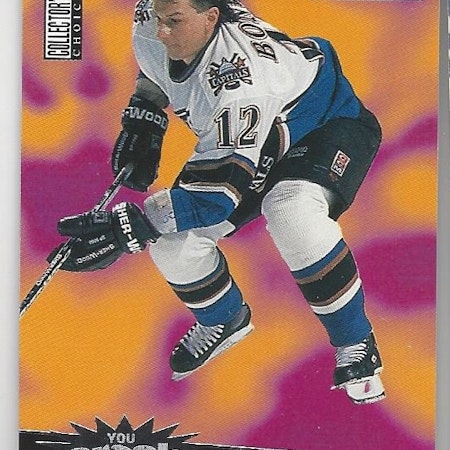 1996-97 Collector's Choice Crash the Game Silver #C4B Peter Bondra vs. Los Angeles (10-X119-CAPITALS)