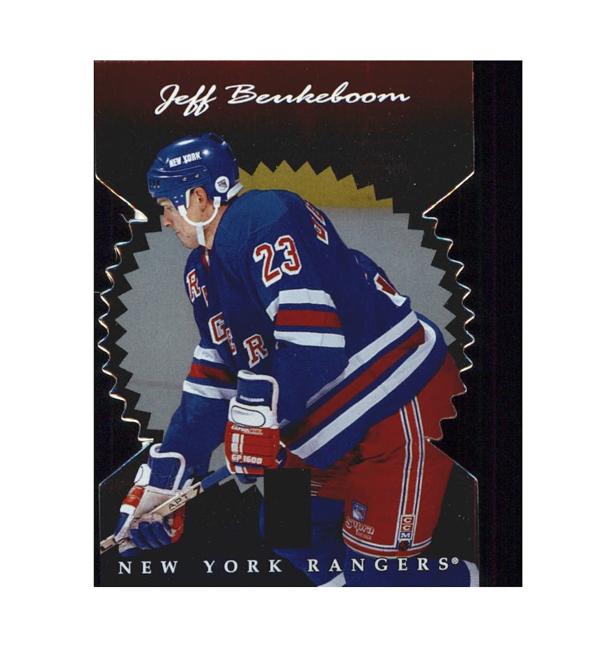 1996-97 Donruss Elite Die Cut Stars #87 Jeff Beukeboom (15-X164-RANGERS)