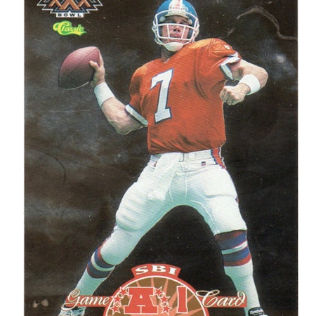 1996 Classic NFL Experience Super Bowl Game #A1 John Elway (50-X296-NFLBRONCOS)