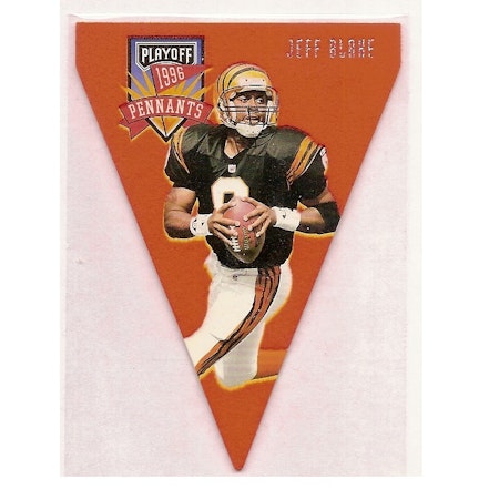 1996 Playoff Contenders Pennants #95 Jeff Blake R (15-X278-NFLBENGALS)