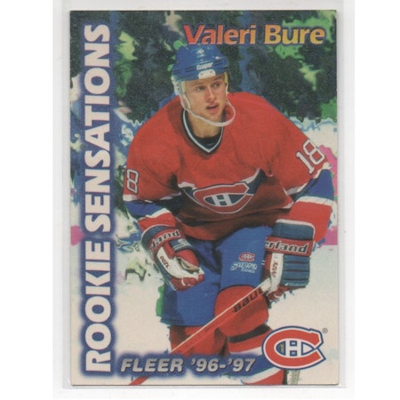 1996-97 Fleer Rookie Sensations #3 Valeri Bure (10-X10-CANADIENS)