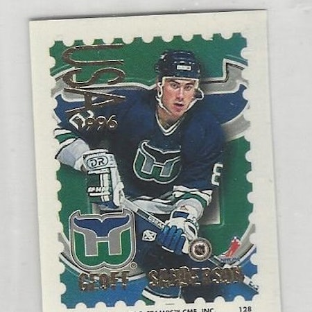 1996-97 NHL Pro Stamps #128 Geoff Sanderson (5-288x2-WHALERS)