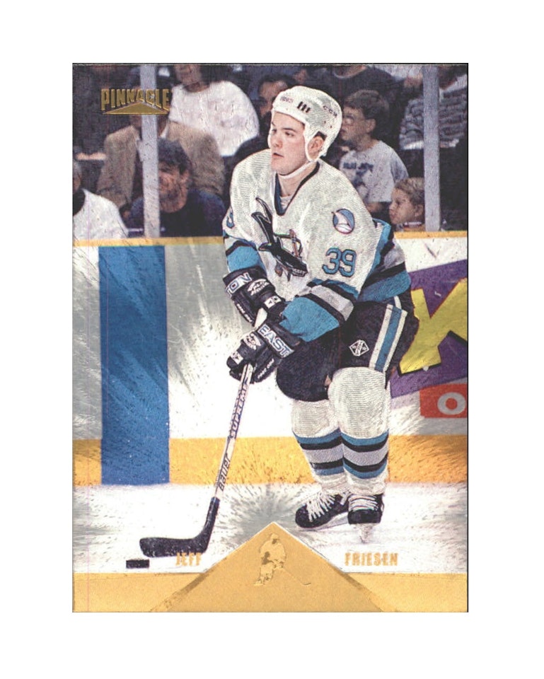 1996-97 Pinnacle Rink Collection #18 Jeff Friesen (10-X184-SHARKS)