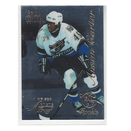 1996-97 Select Certified Artist's Proofs #94 Anson Carter (25-141x7-CAPITALS)