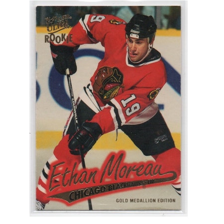 1996-97 Ultra Gold Medallion #G32 Ethan Moreau (10-X196-BLACKHAWKS)