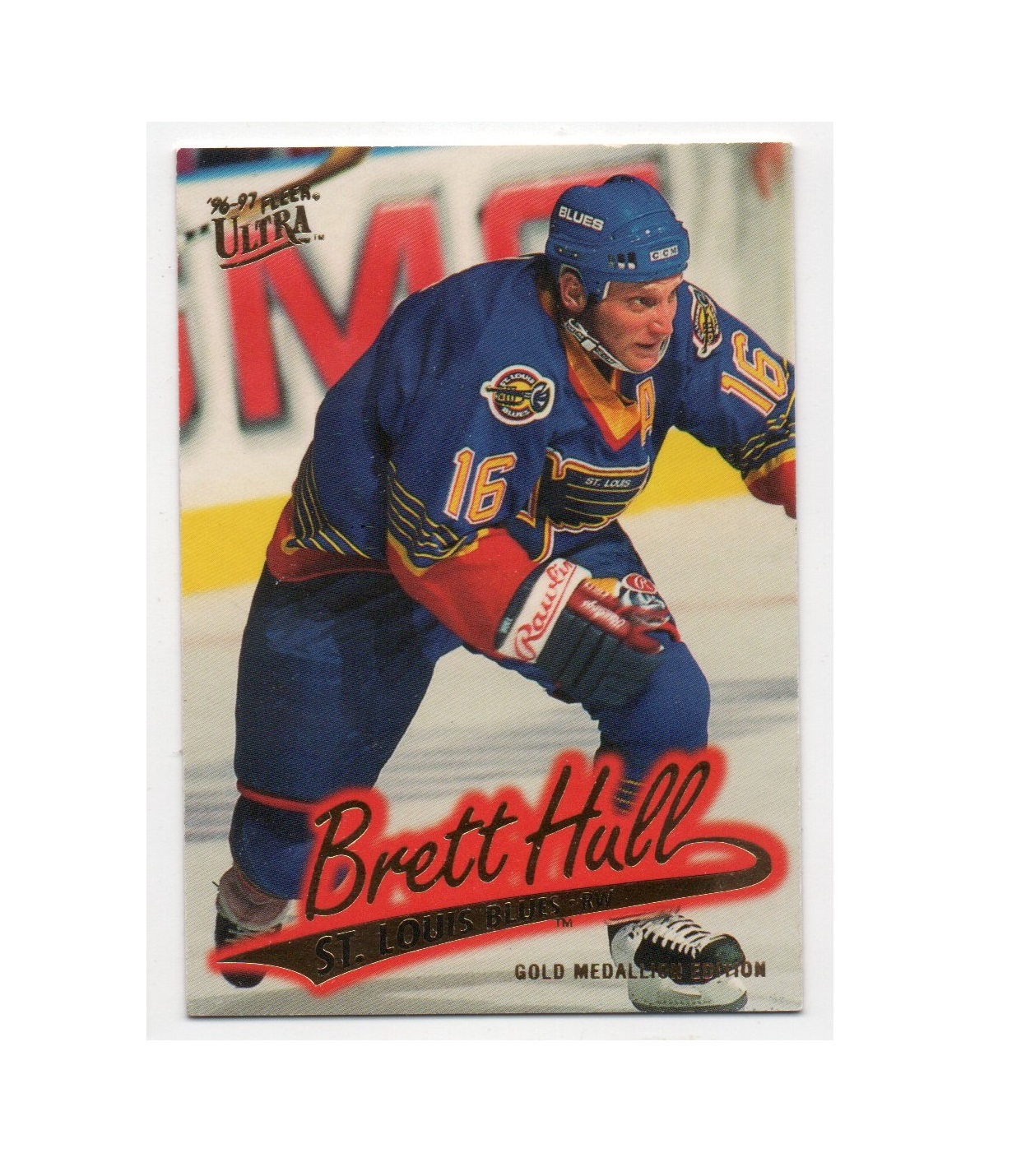 1996-97 Ultra Gold Medallion #G146 Brett Hull (15-X210-BLUES)
